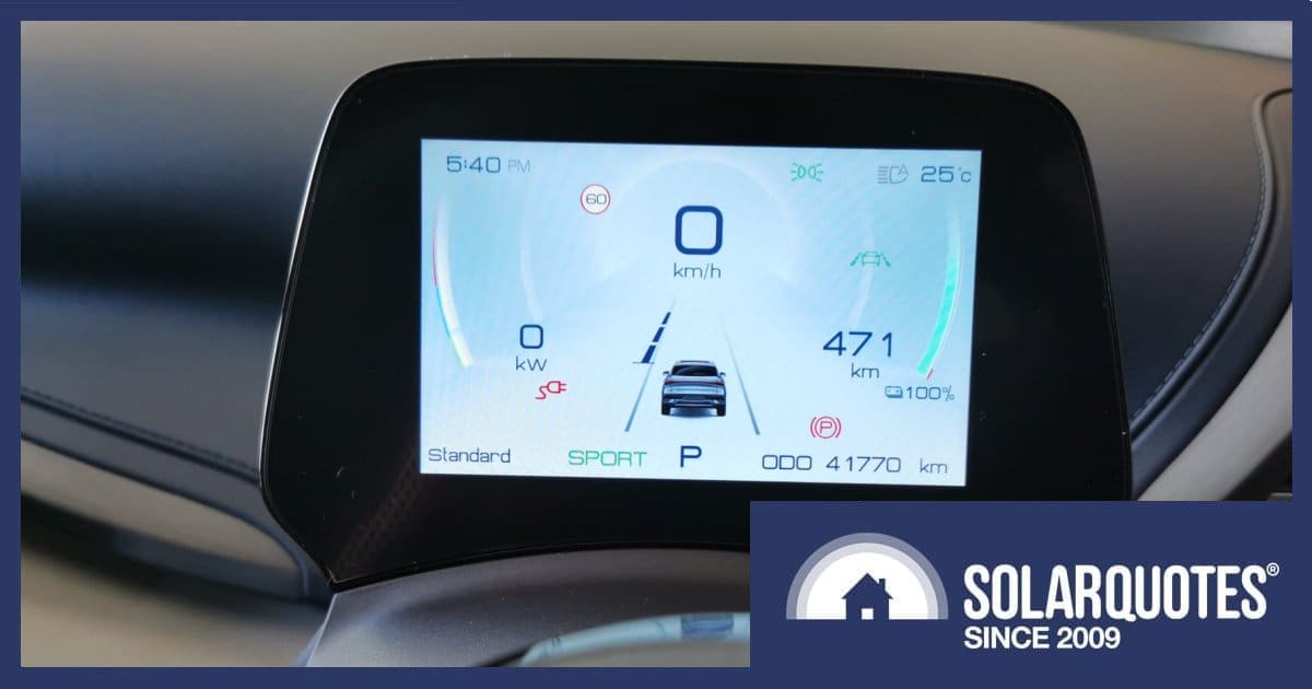 EV odometer and battery state of charge readings