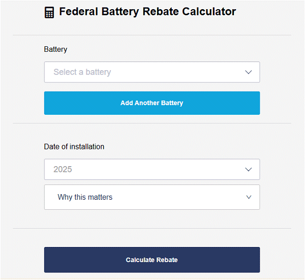 rebate calculator screenshot