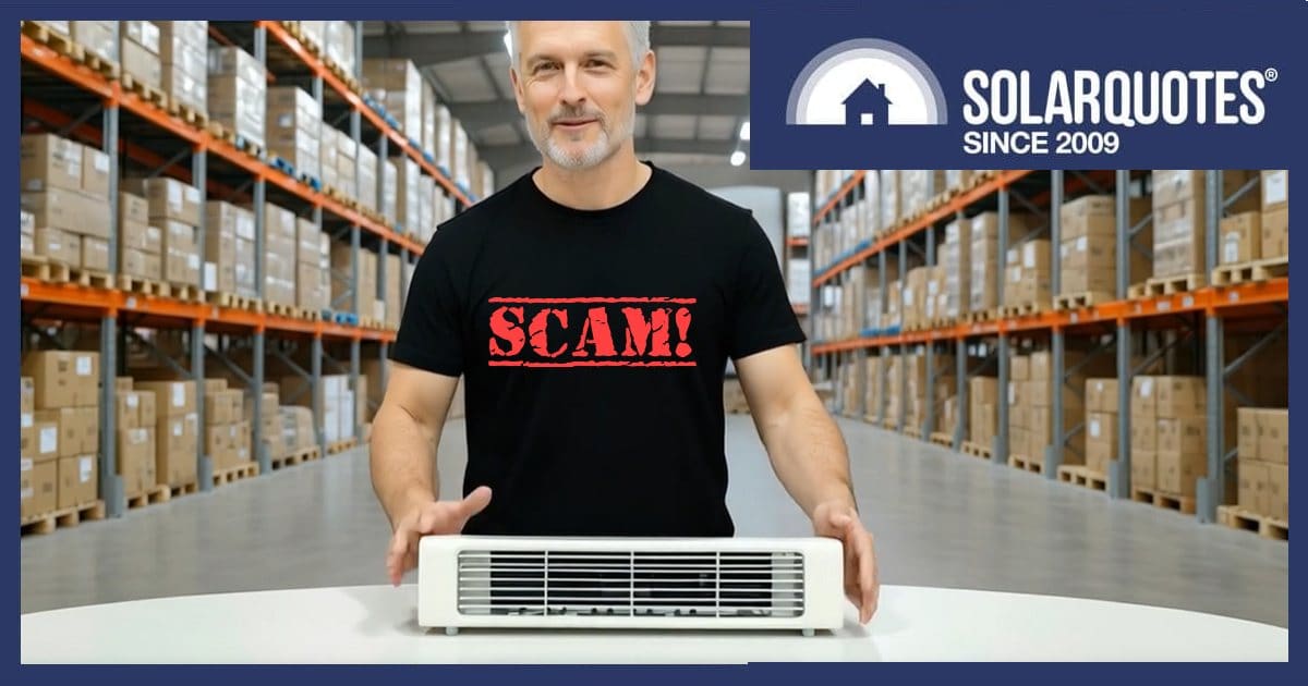 Air conditioner scam Australia.