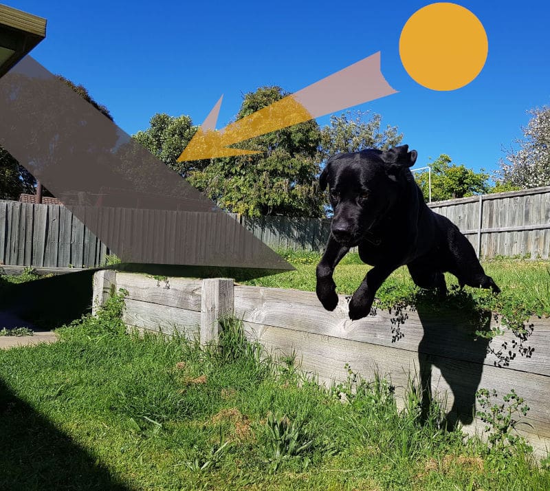 shade sail on a house