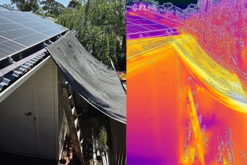 shade sail on the side of a house
