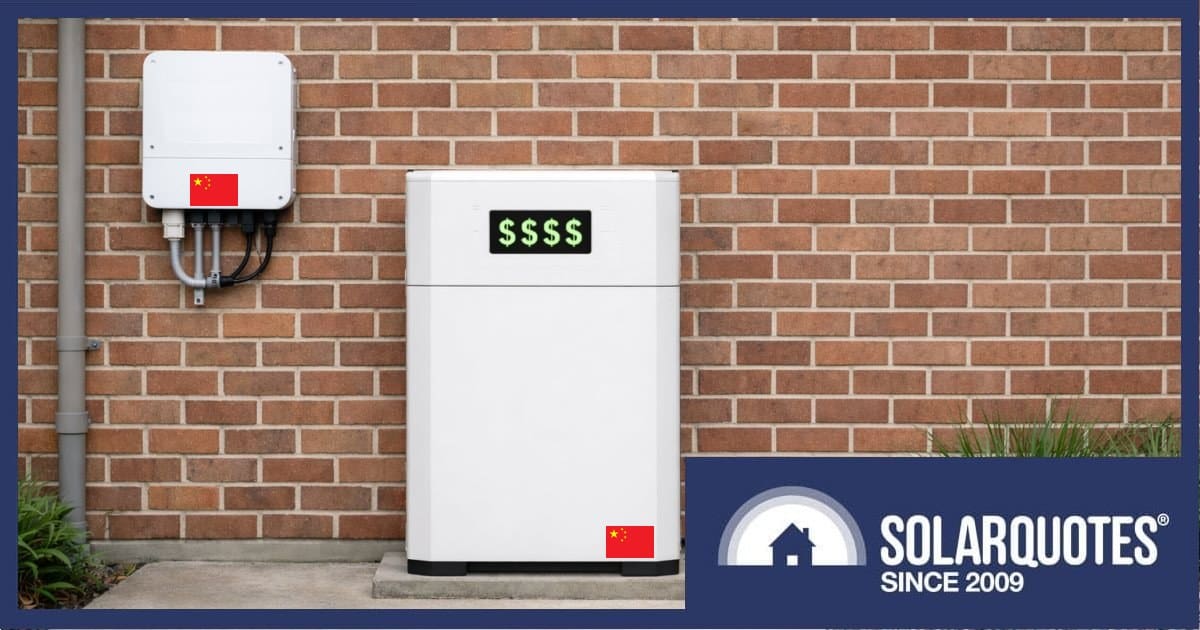 Chinese solar panel and battery prices