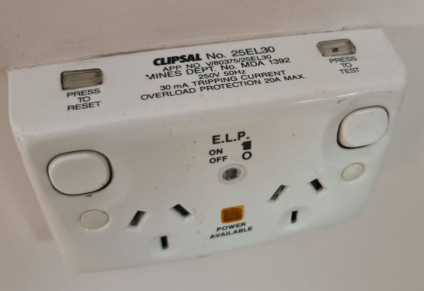 Clipsal RCD power point