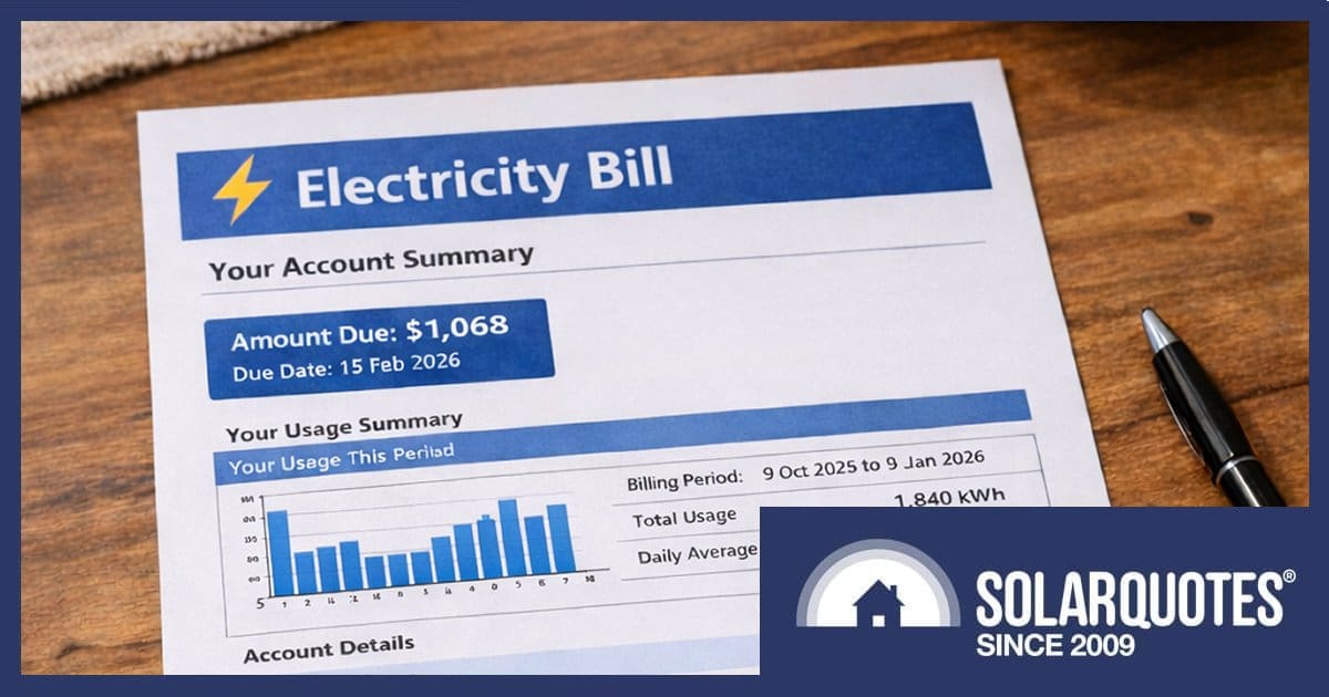 Australian electricity bill