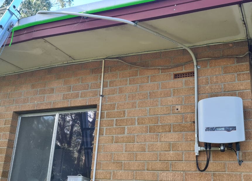 DC solar conduit from an inverter
