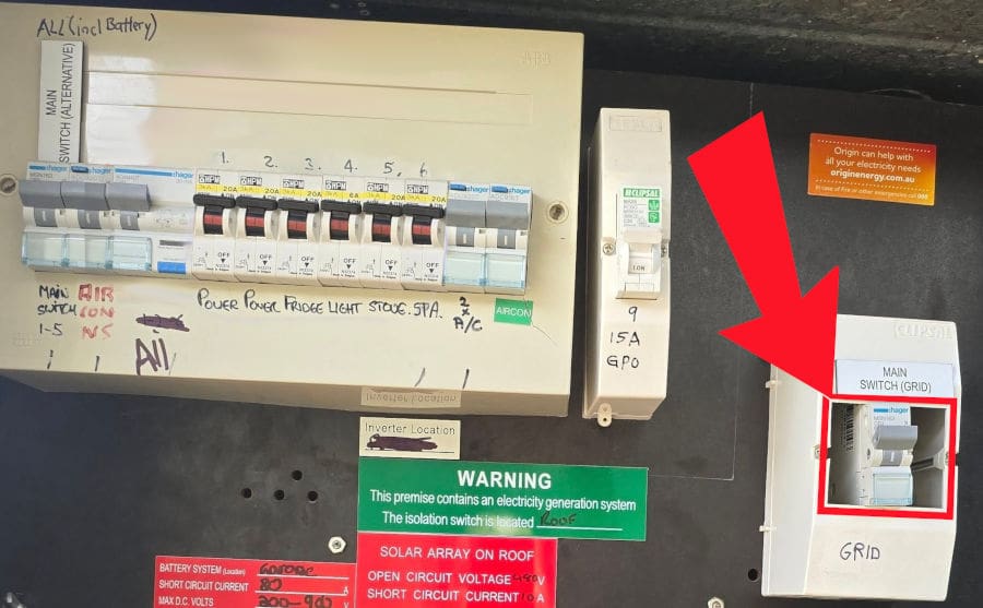 solar hybrid switchboard