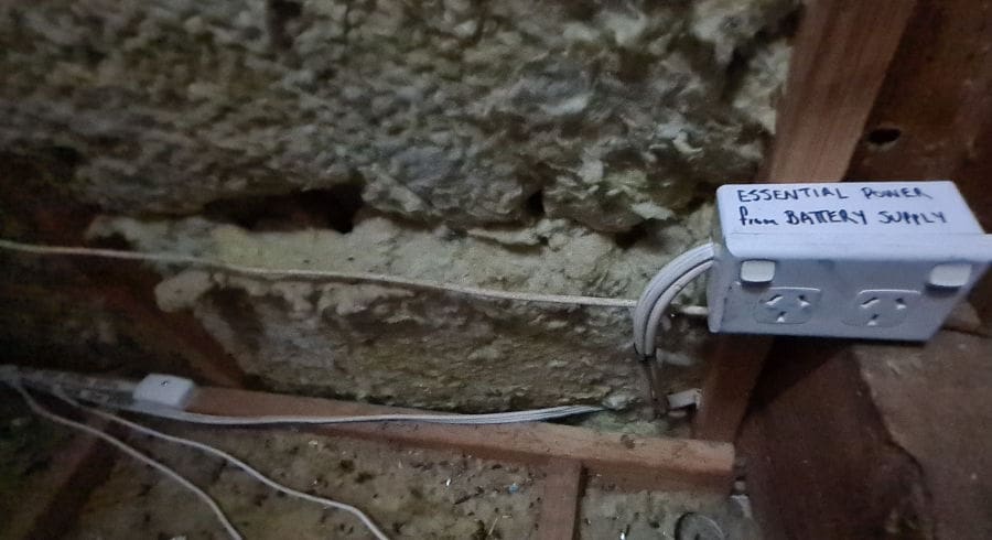 power point in roof space