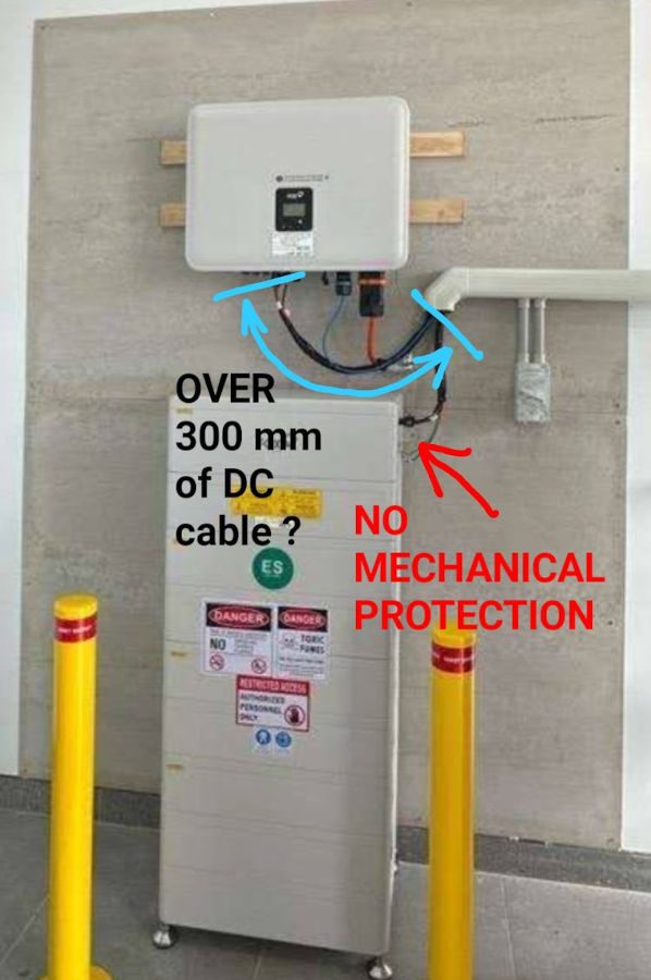 non compliant fox battery installation