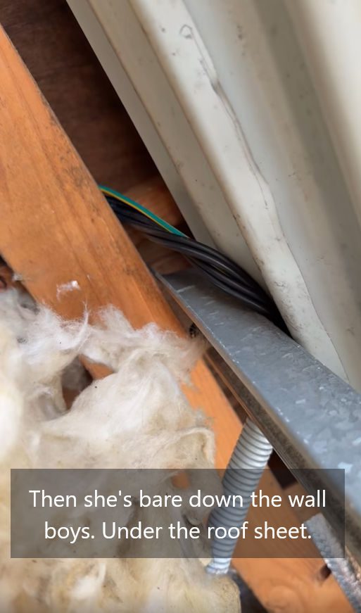 poorly installed DC solar wiring