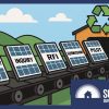 solar panels being recycled