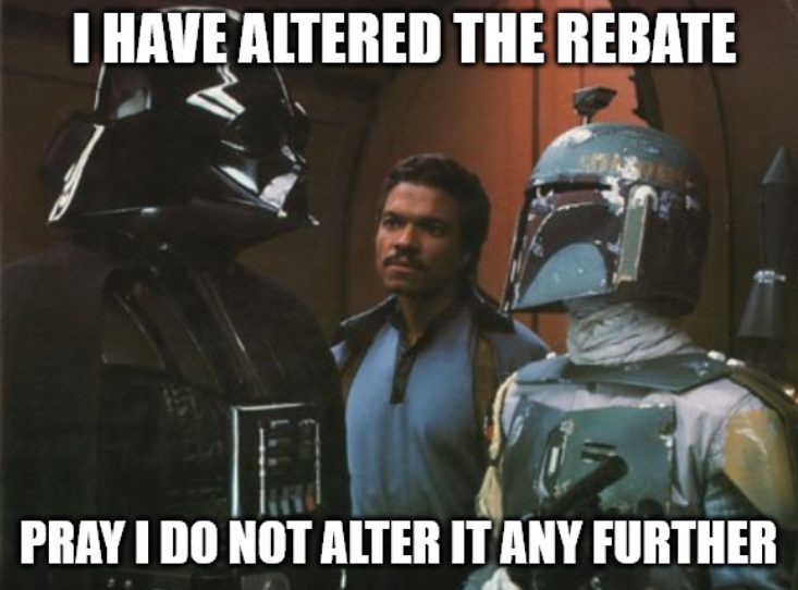 Darth Vader I have altered the deal meme.