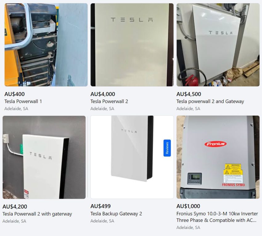 used tesla Powerwalls