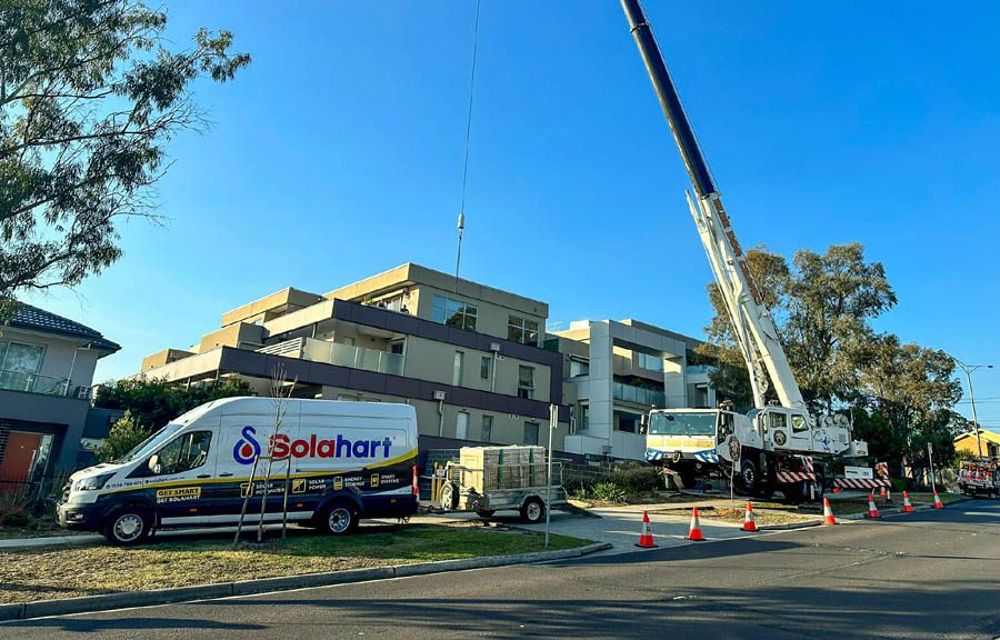 Solahart apartments installation