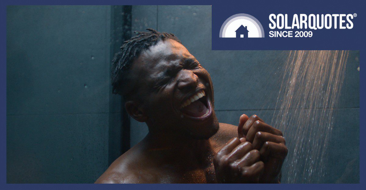 A shower running too hot