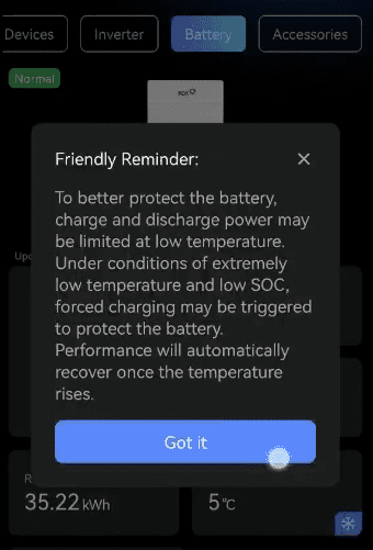 Fox ess battery monitoring app