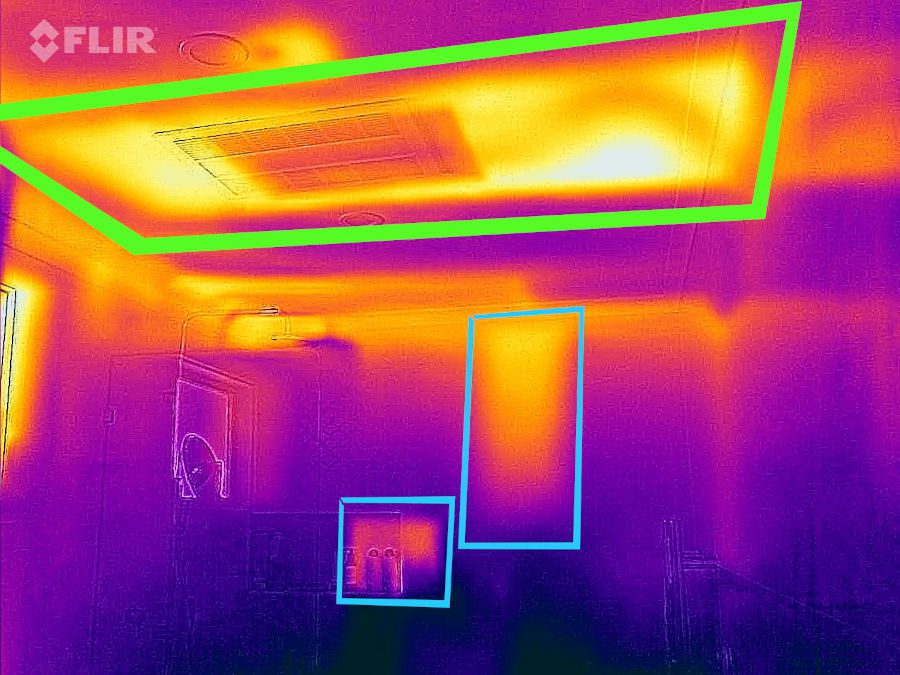 bathroom thermal image