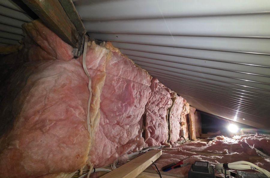 insulation inside a roof space