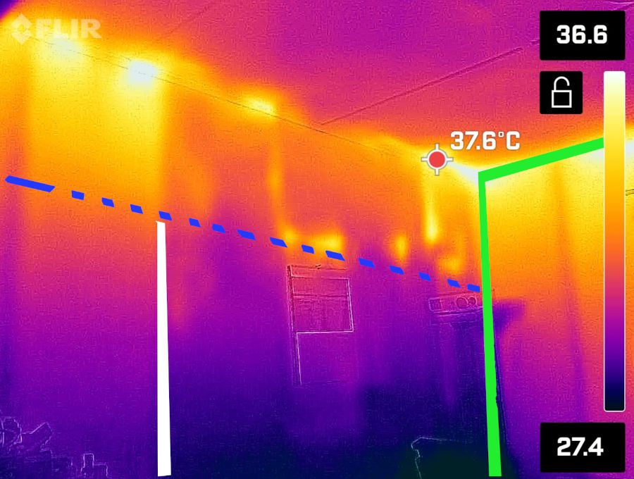 thermal image inside house