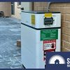 Battery and wheelie bin