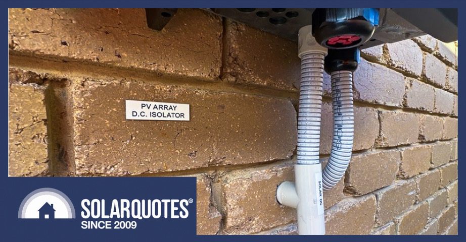 conduit and drain valve going in to inverter