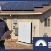 Solar inspector giving a thumbs down for a battery or solar installation.