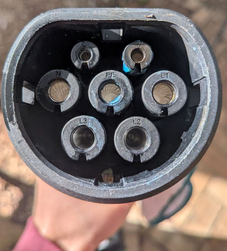 corroded ev charger lead