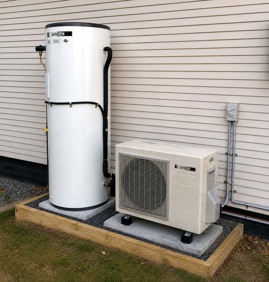 Sanden heat pump