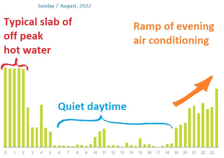 grid electricity consumption profile