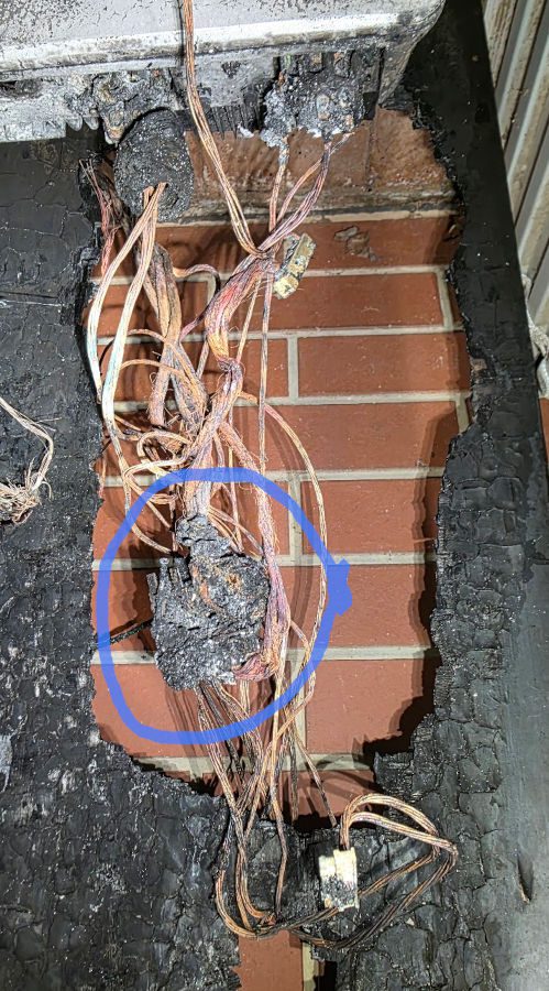 burnt solar inverter