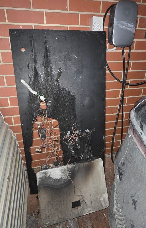 burnt solar inverter