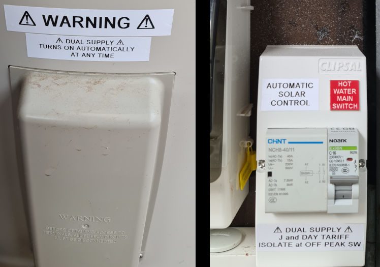 solar hot water control