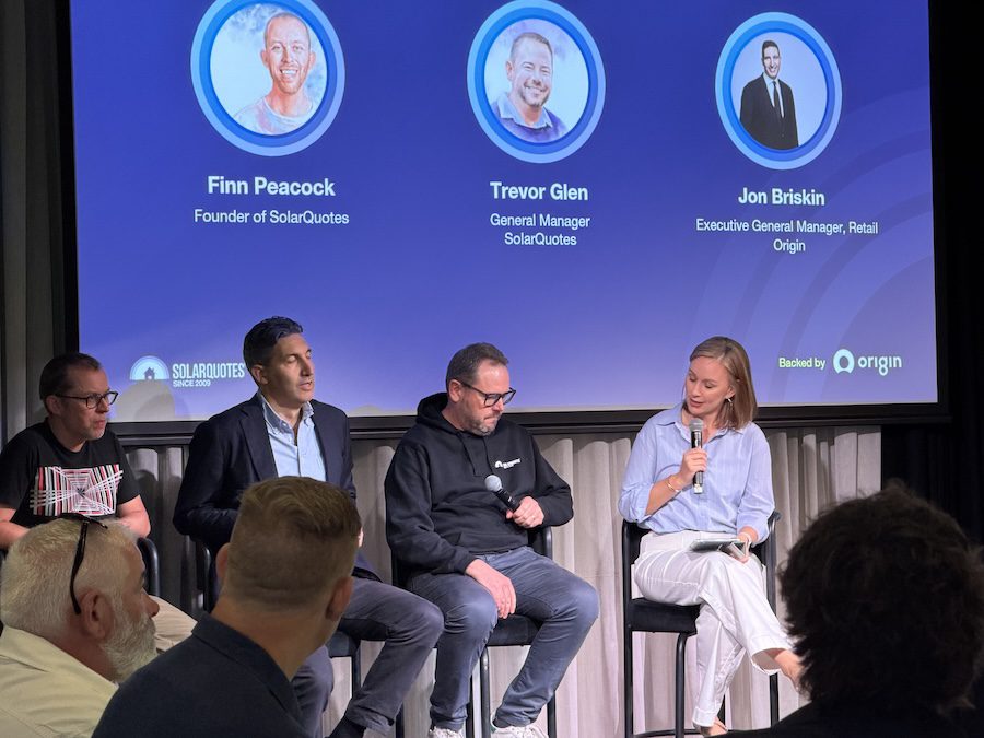 SolarQuotes leadership panel discussing the future of installation.