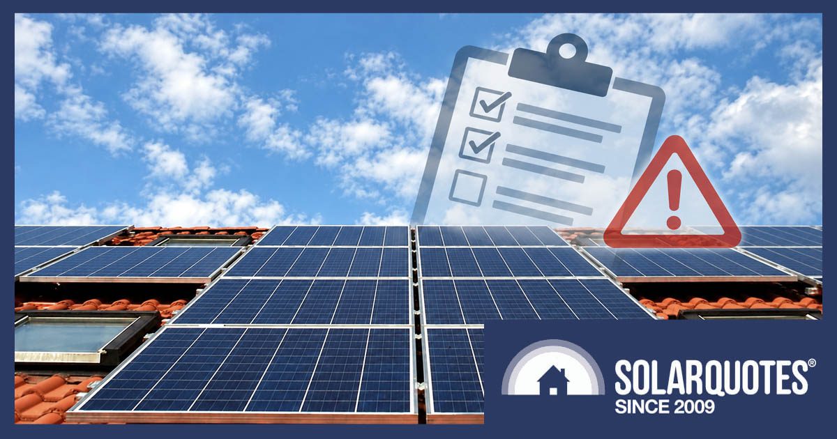 Solar installer compliance crackdown
