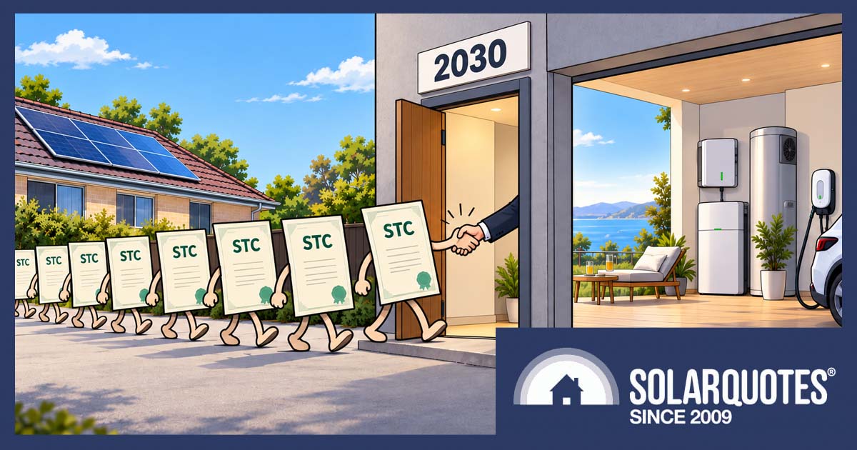 Solar rebate 2030 retirement