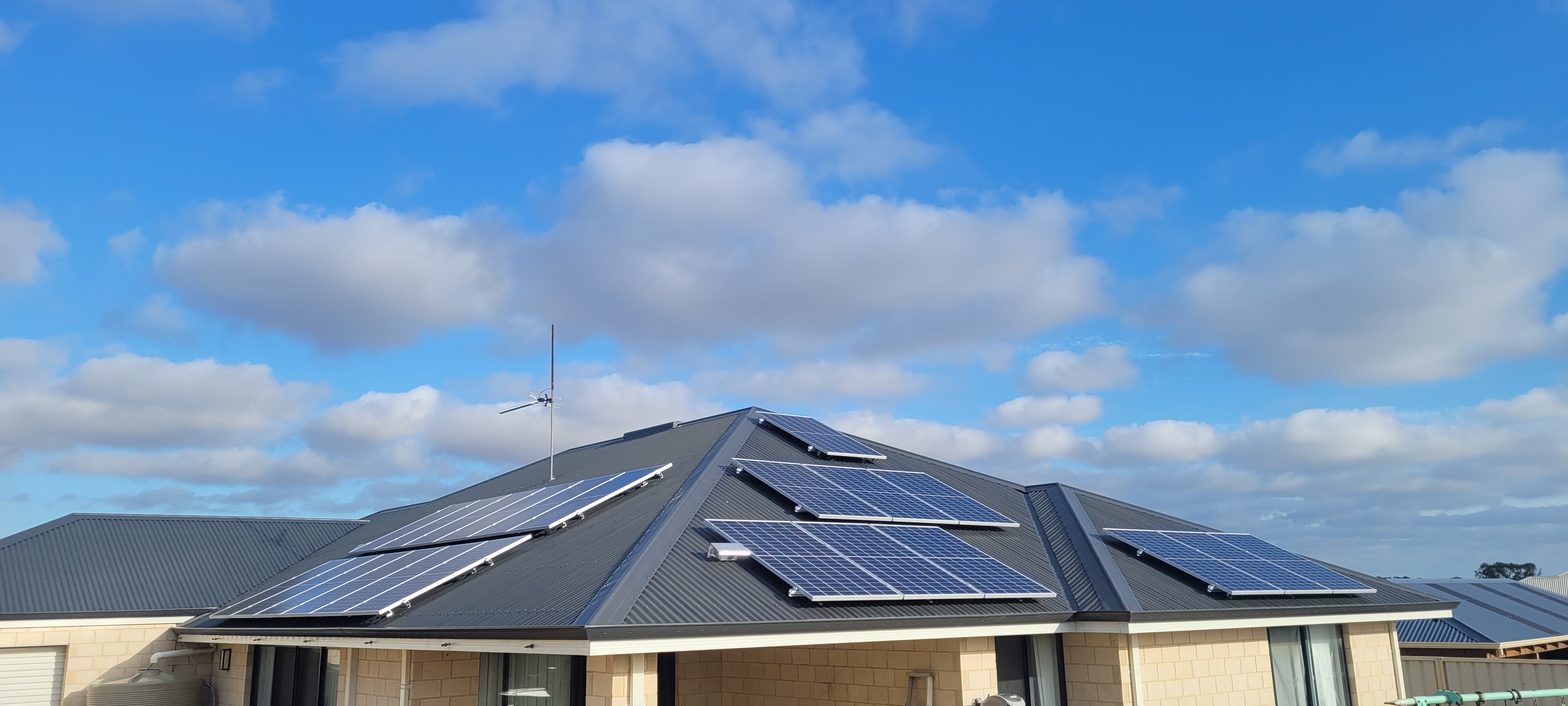 A solar system installation in your area
