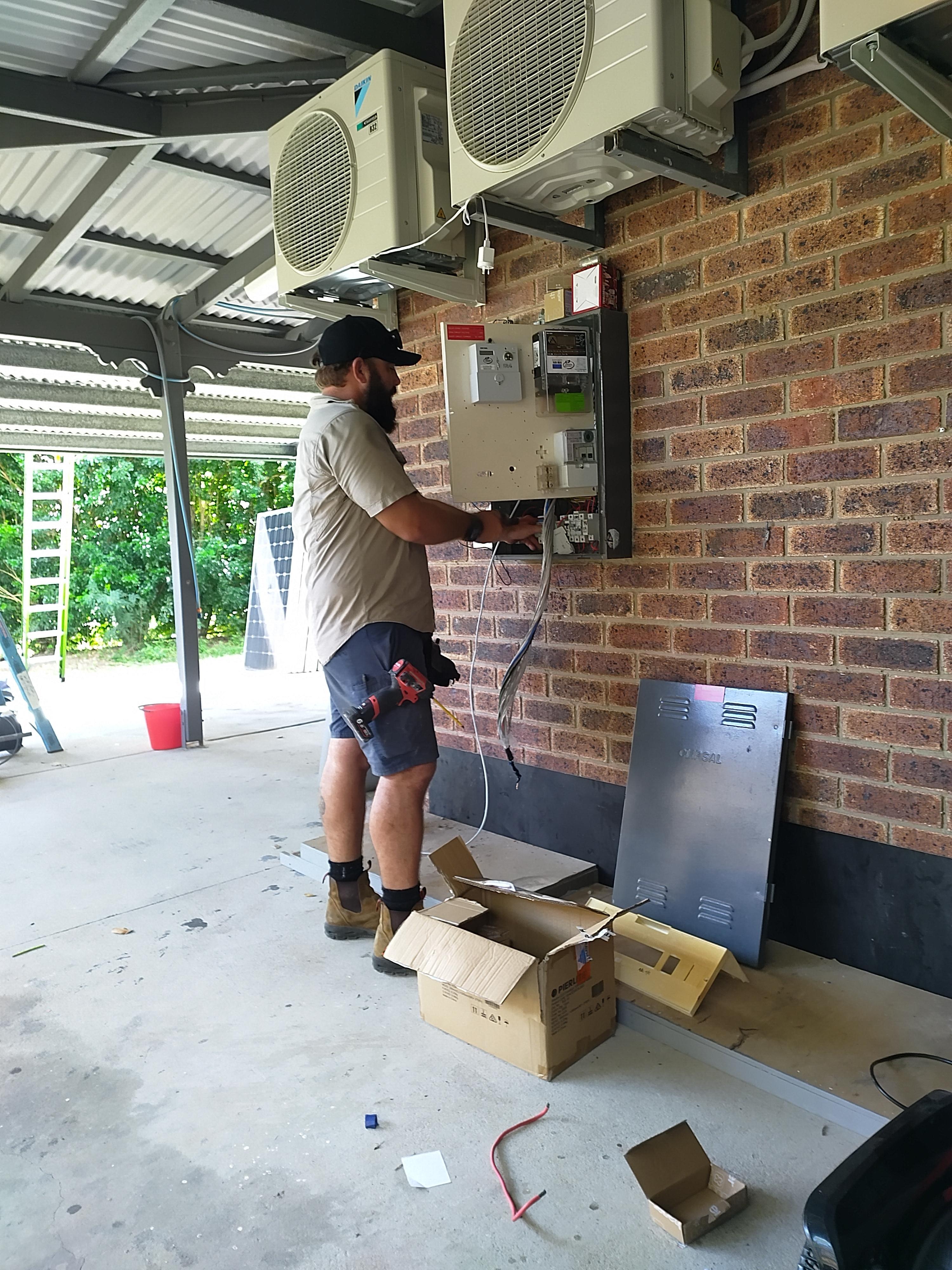 A solar system installation in your area