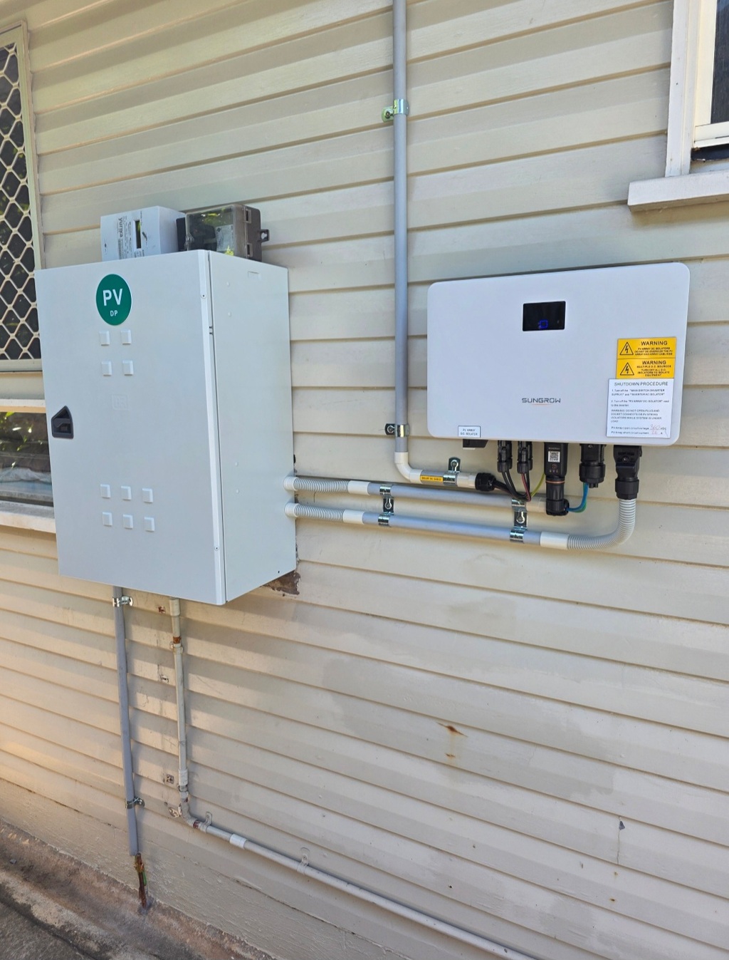 A solar system installation in your area