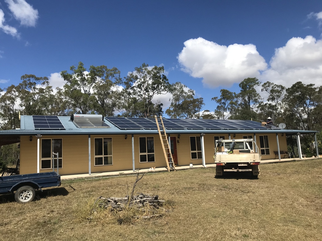 A solar system installation in your area