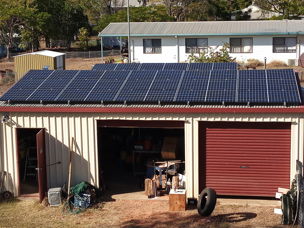 A solar system installation in your area