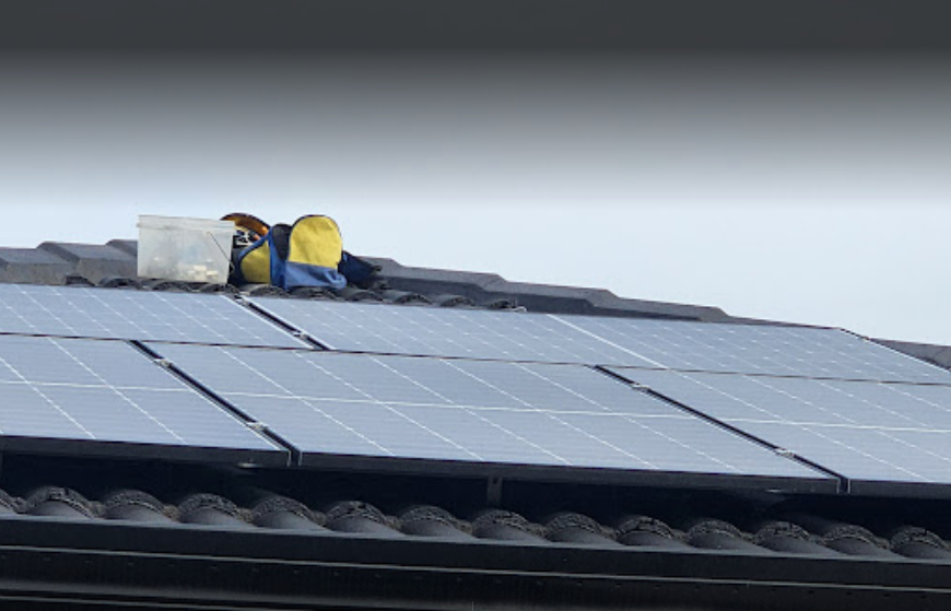 A solar system installation in your area