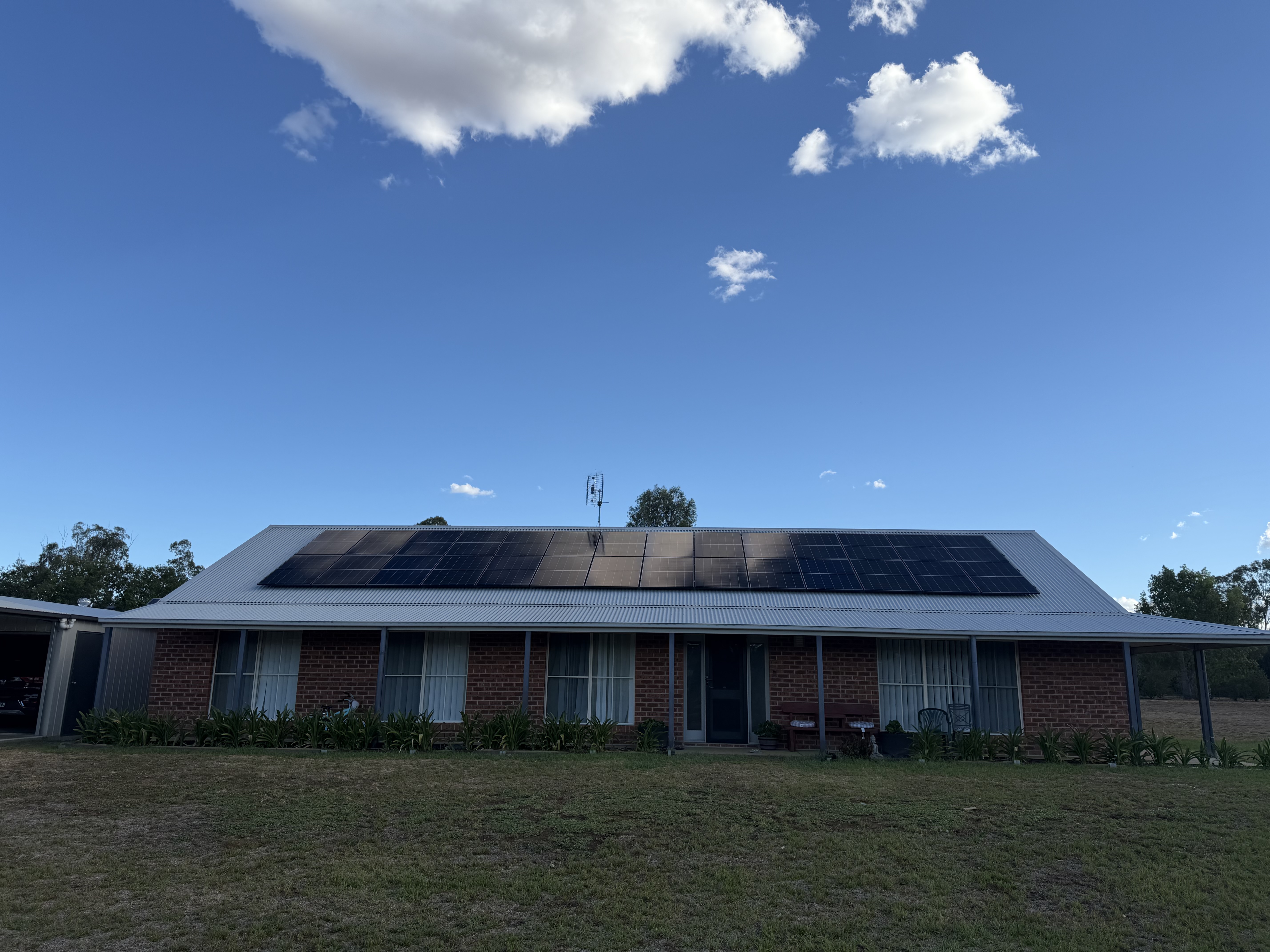 A solar system installation in your area