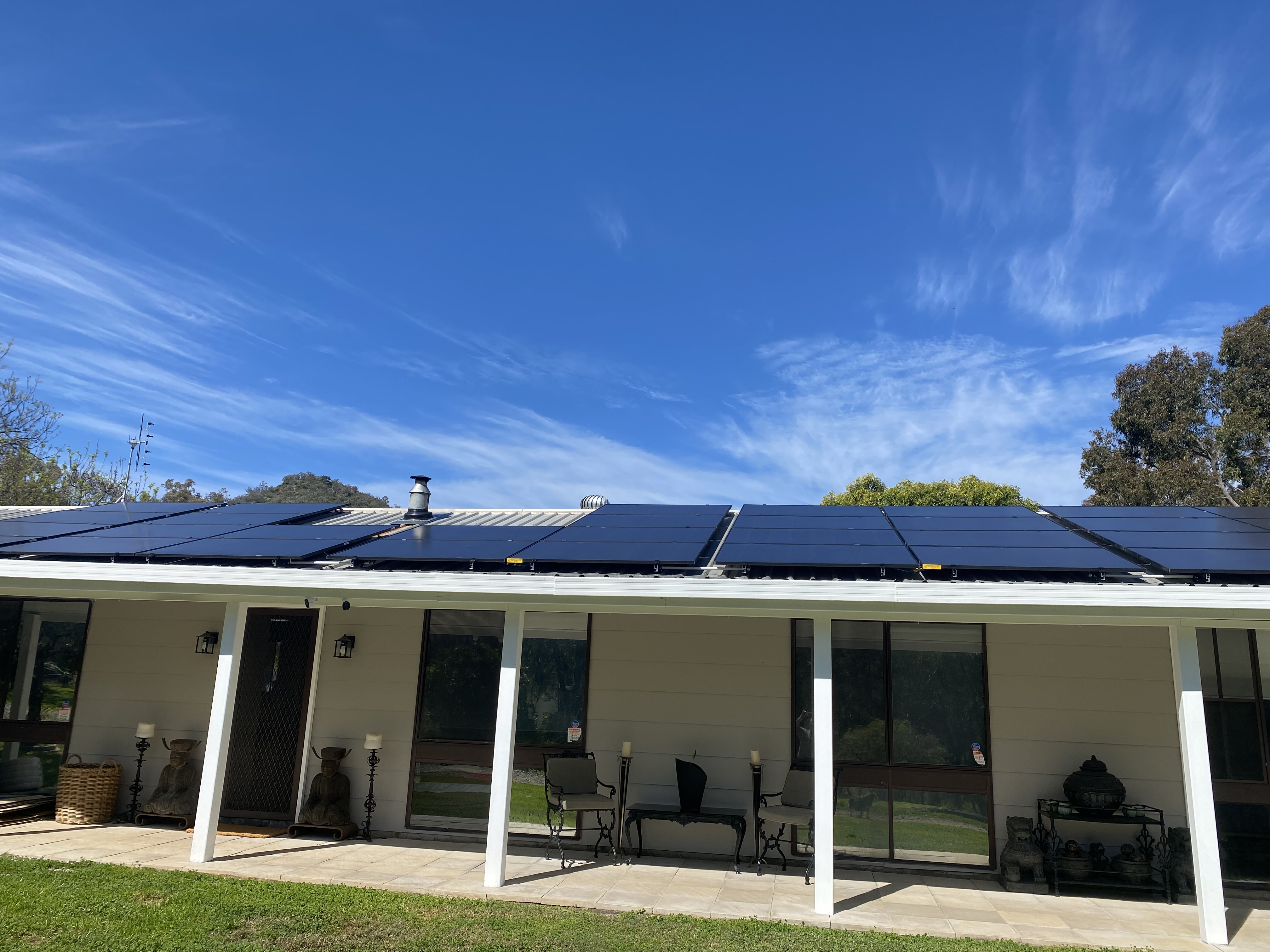 A solar system installation in your area