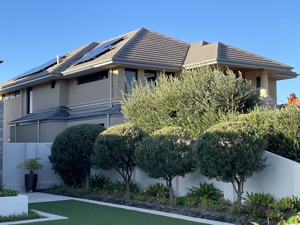 A solar system installation in your area