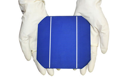 solar cell with silver fingers