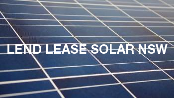 Lend Lease Solar NSW