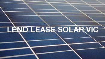 Lend Lease Solar VIC