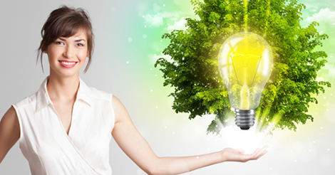 question mark globe woman