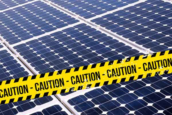 cheap solar warning