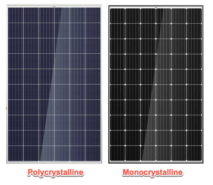Poly vs mono solar panel