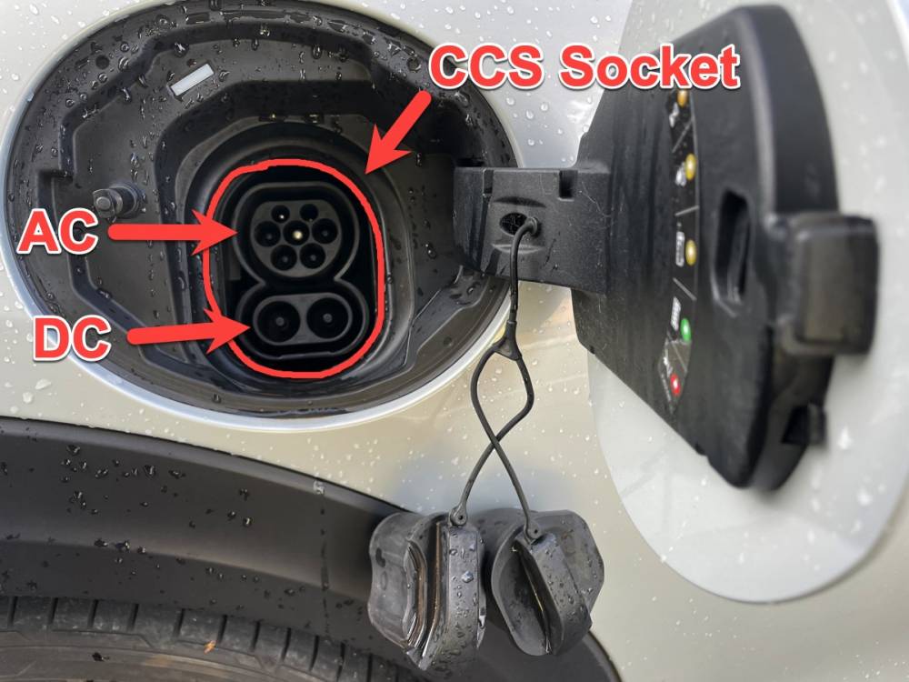 Electric vehicle CCS socket